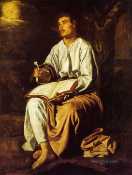 Retrato de San Juan en Patmos Diego Velázquez Pinturas al óleo